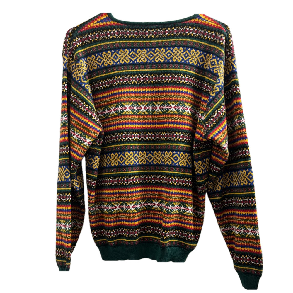 Gap 100% Cotton Colorful Patterned Cardigan Sweater size Small - Picture 2 of 7